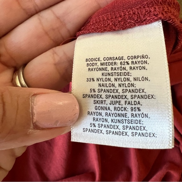 XXSOLDXX MAEVE Elysian maxi color block dress/rust - Picture 6 of 6